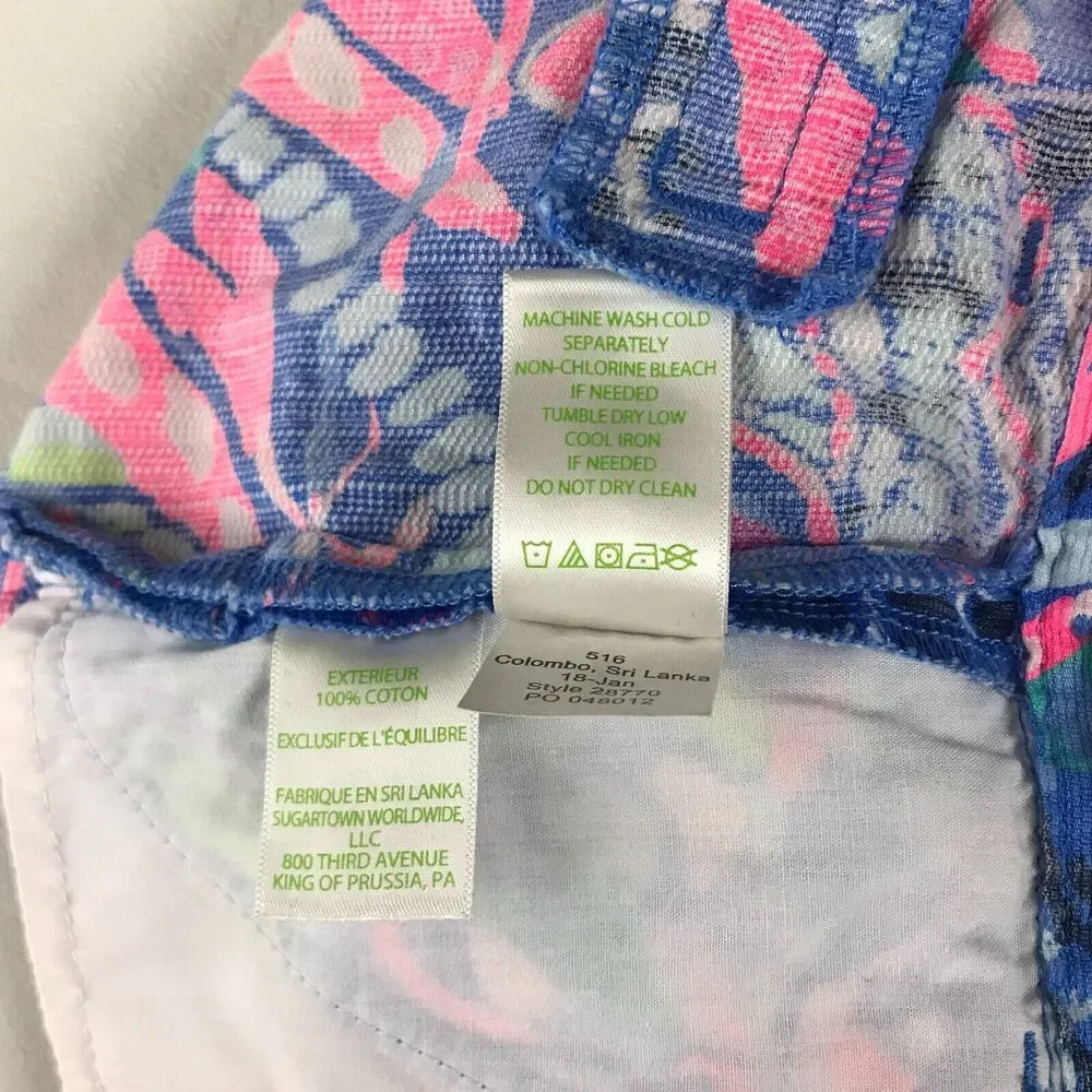 Lilly Pulitzer flaw fabric
